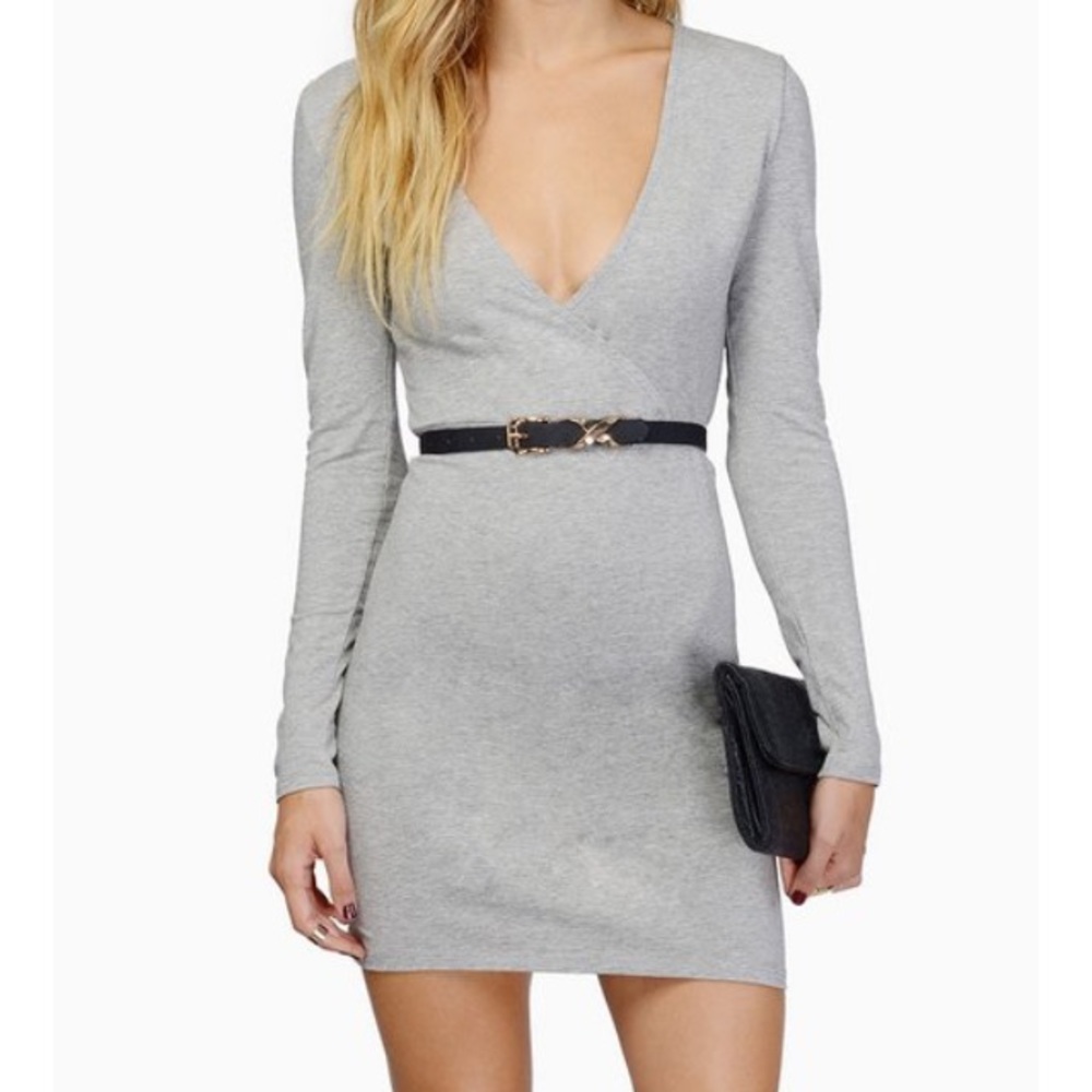 Tobi Undeniable Love Dress in Grey - Picture 1 of 9